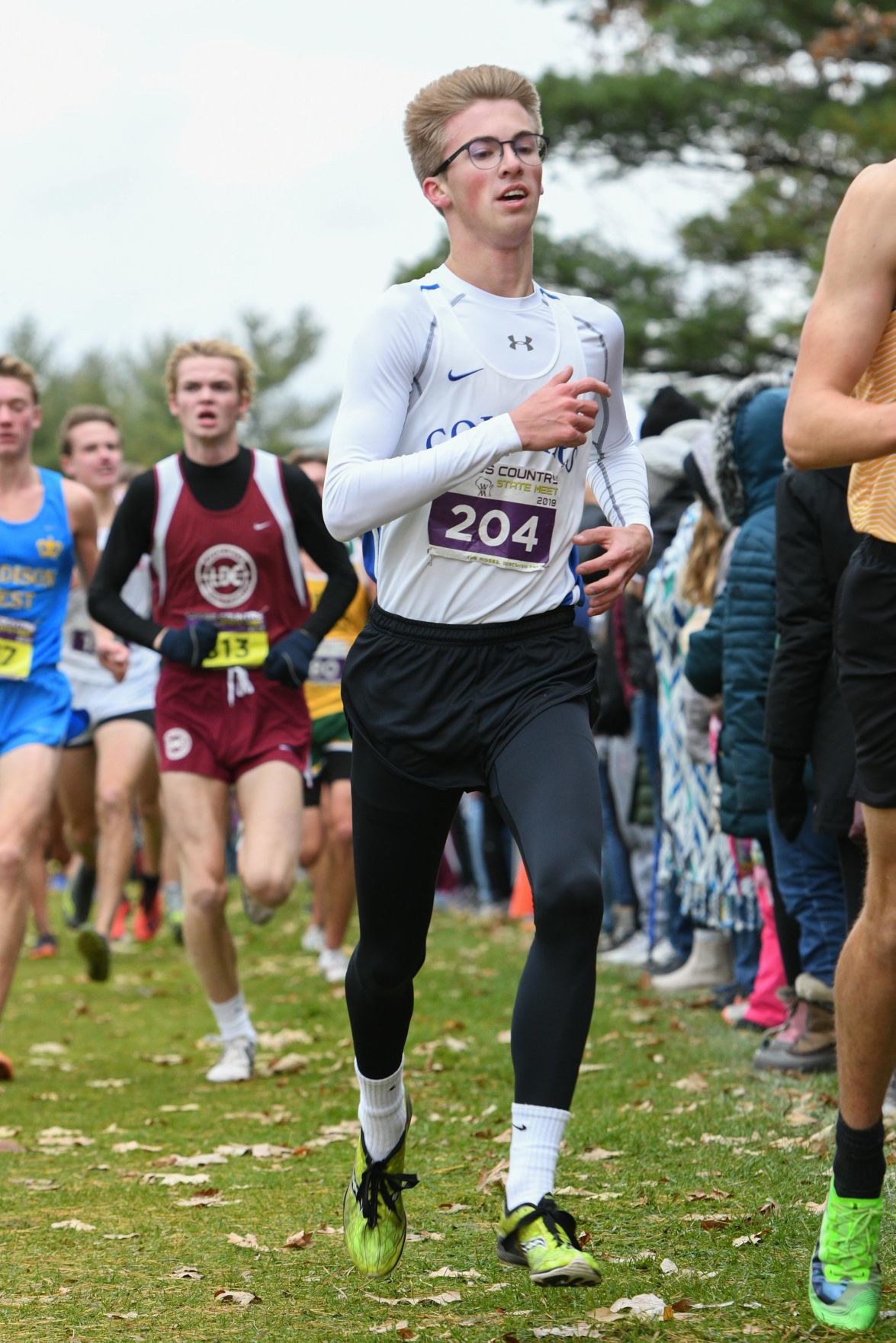 WIAA state cross country photo: Bryan Bloomquist, Janesville Craig